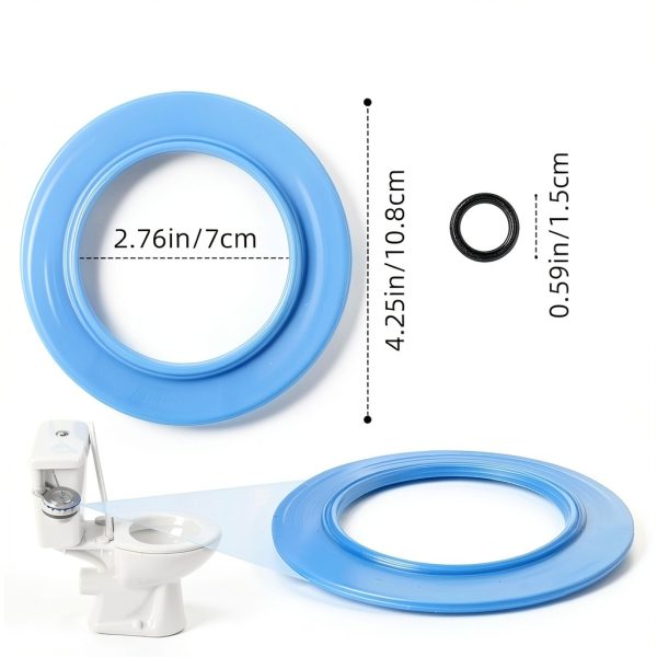 Flush Valve Seal ZNBSIXP Blue Rubber 4.25in Toilet-2