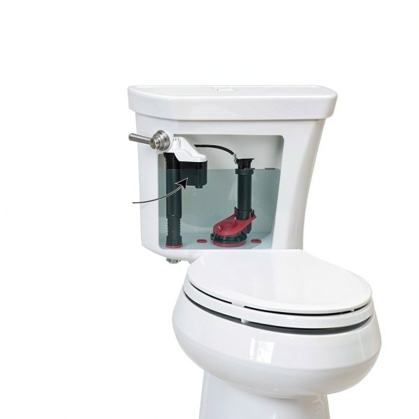 Korky Universal Fill Valve Plastic Metal Rubber Easy Install-2