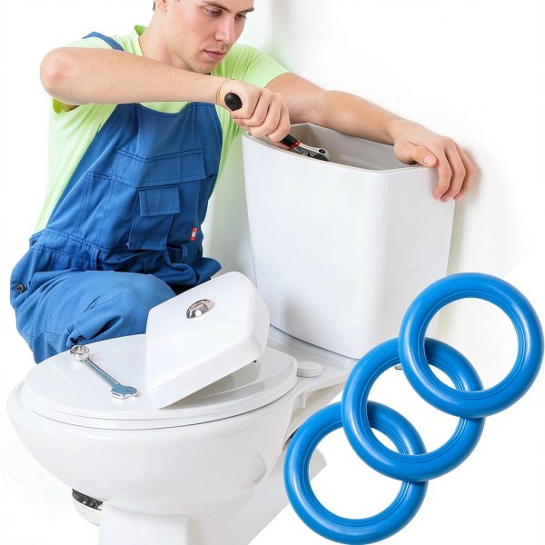 Flush Valve Seal ZNBSIXP Blue Rubber 4.25in Toilet-1