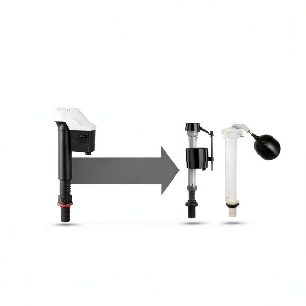 Korky Universal Fill Valve Plastic Metal Rubber Easy Install-3