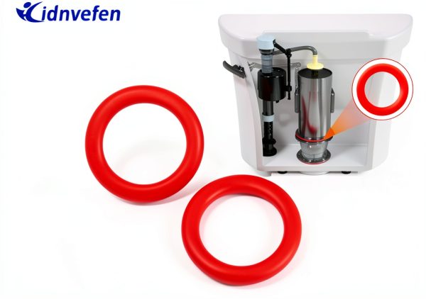 Mansfield Flush Valve Seal Hidnvefen Silicone Red-3