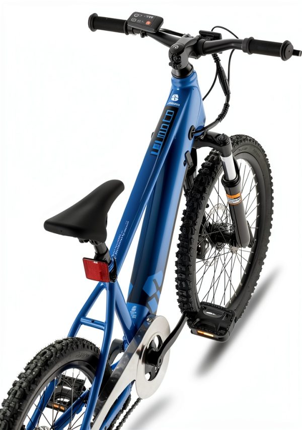 JOYSTAR 20 Inch Electric Mountain Bike for Kids Blue 125Wh Battery-6