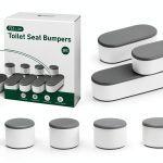 Toilet Seat Bumpers For Bidet And Lid Attachment Replacement,8 Pcs Universal Non-Slip Toilet Seat Spacers:For Bidet & Toilet Lid,Strong Adhesive,Prevent Damage-0